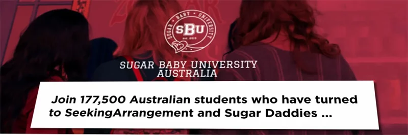Anuncio Universidad Sugar Babies
